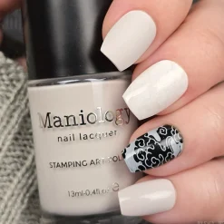 Bone White (B577) - White Creme Stamping Polish