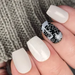 Bone White (B577) - White Creme Stamping Polish