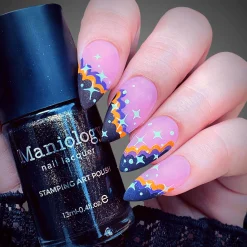 Boo-gie French (M304) - Nail Stamping Plate