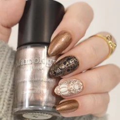 Bronze Tapestry (B564) - Brown Metallic Shimmer Stamping Polish