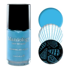Bubblegum Pop: Acid Wash (B555) - Muted Sky Blue Cream Stamping Polish
