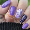 Bubblegum Pop: Roller Skates (B557) - Muted Grape Soda Purple Cream Stamping Polish