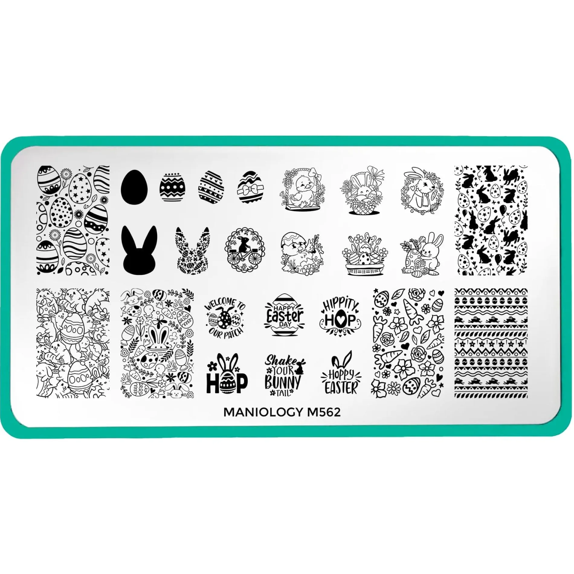 Bunny Bliss (M562) - Nail Stamping Plate