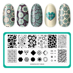 Button Collection (M645) - Nail Stamping Plate