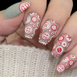 Button Collection (M645) - Nail Stamping Plate