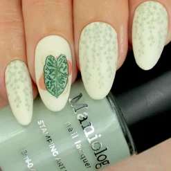 Caladium (B440) - Cream Sage Green Stamping Polish