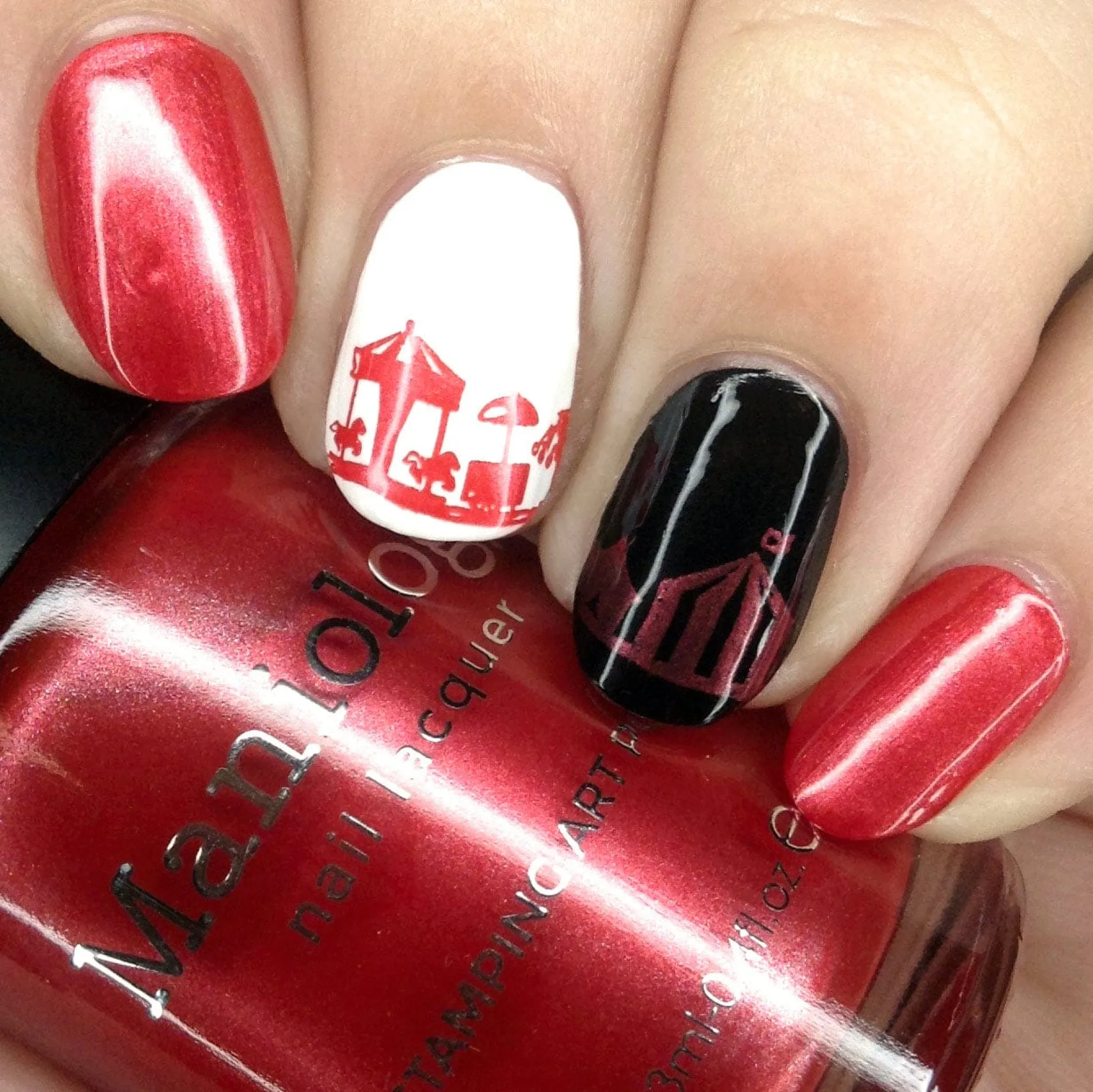 Candy Apple (B456) - Shimmer Red Stamping Polish