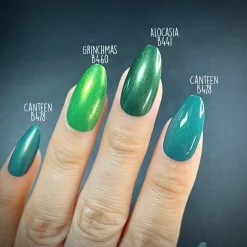 Canteen (B478) - Pearl Dark Green with Gold Shimmer Stamping Polish