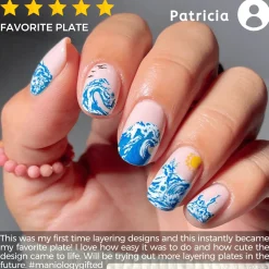 Catching Waves (M526) - Nail Stamping Plate