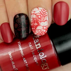 Cherry Bomb (B326) - Deep Red Stamping Polish