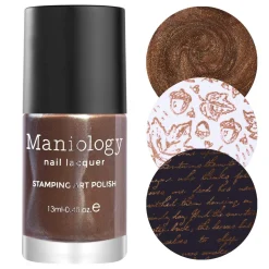 Chestnut ( B406 ) - Duochrome Green Brown Stamping Polish