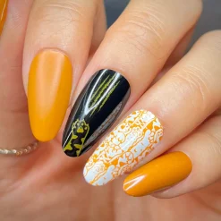 Chonk (B512) - Cream Orange Stamping Polish
