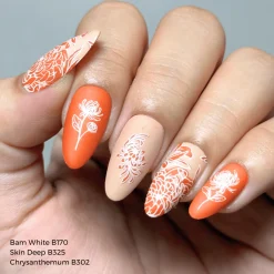 Chrysanthemum Blossoms (M664) - Nail Stamping Plate