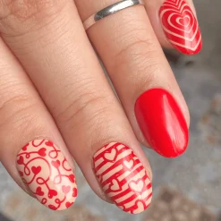 Classic Beauty: Hearts + Stars (XL355) - Nail Stamping Plate