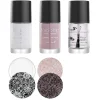 Classic French Nails Bundle: 1 Plate, 2 Polishes, Top Coat, Stamper & Scraper