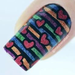 Classic Gradients & Hearts: Set of 3 Nail Stamping Plates