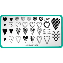 Classic Gradients & Hearts: Set of 3 Nail Stamping Plates