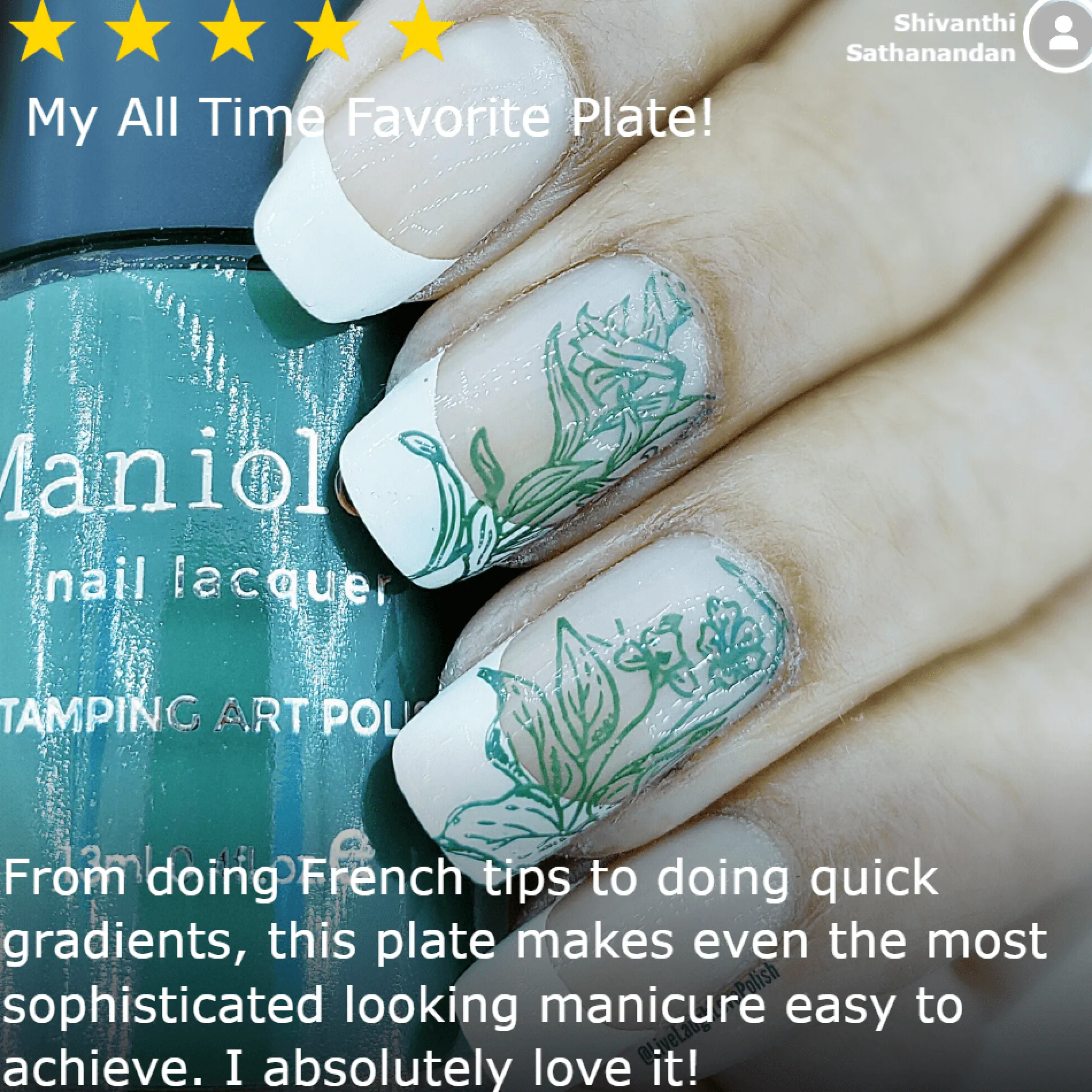Classique: Pardon My French (m052) French Tip Manicure Nail Plate