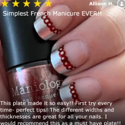 Classique: Pardon My French (m052) French Tip Manicure Nail Plate