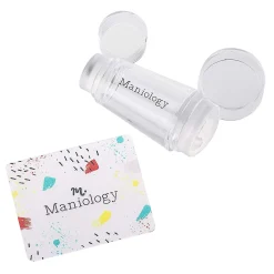Clear Stamper Collection - Mini Dual Ended Clear Nail Art Stamper + Scraper Card