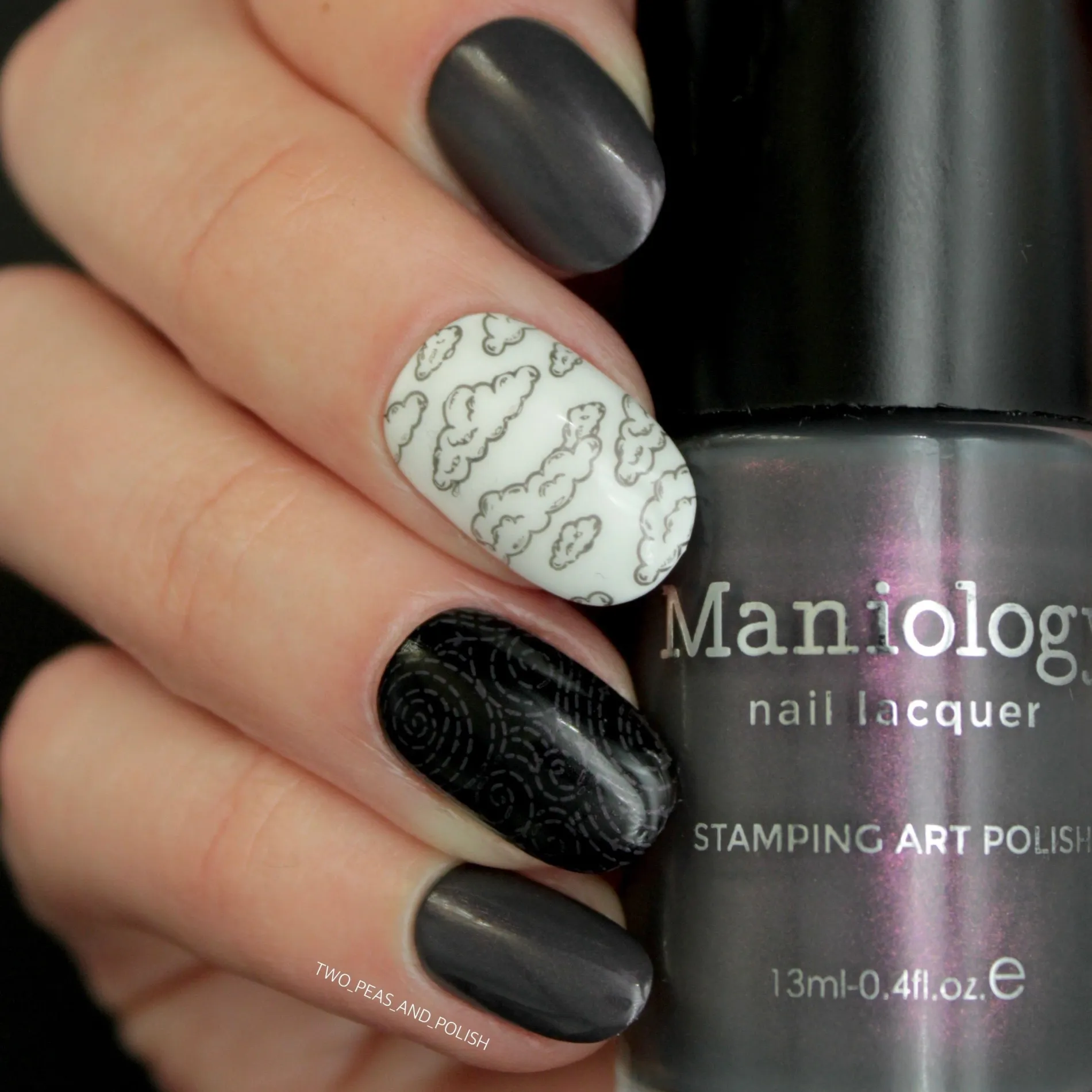 Cloudburst (B427) - Pearl Gray Stamping Polish