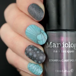 Cloudburst (B427) - Pearl Gray Stamping Polish