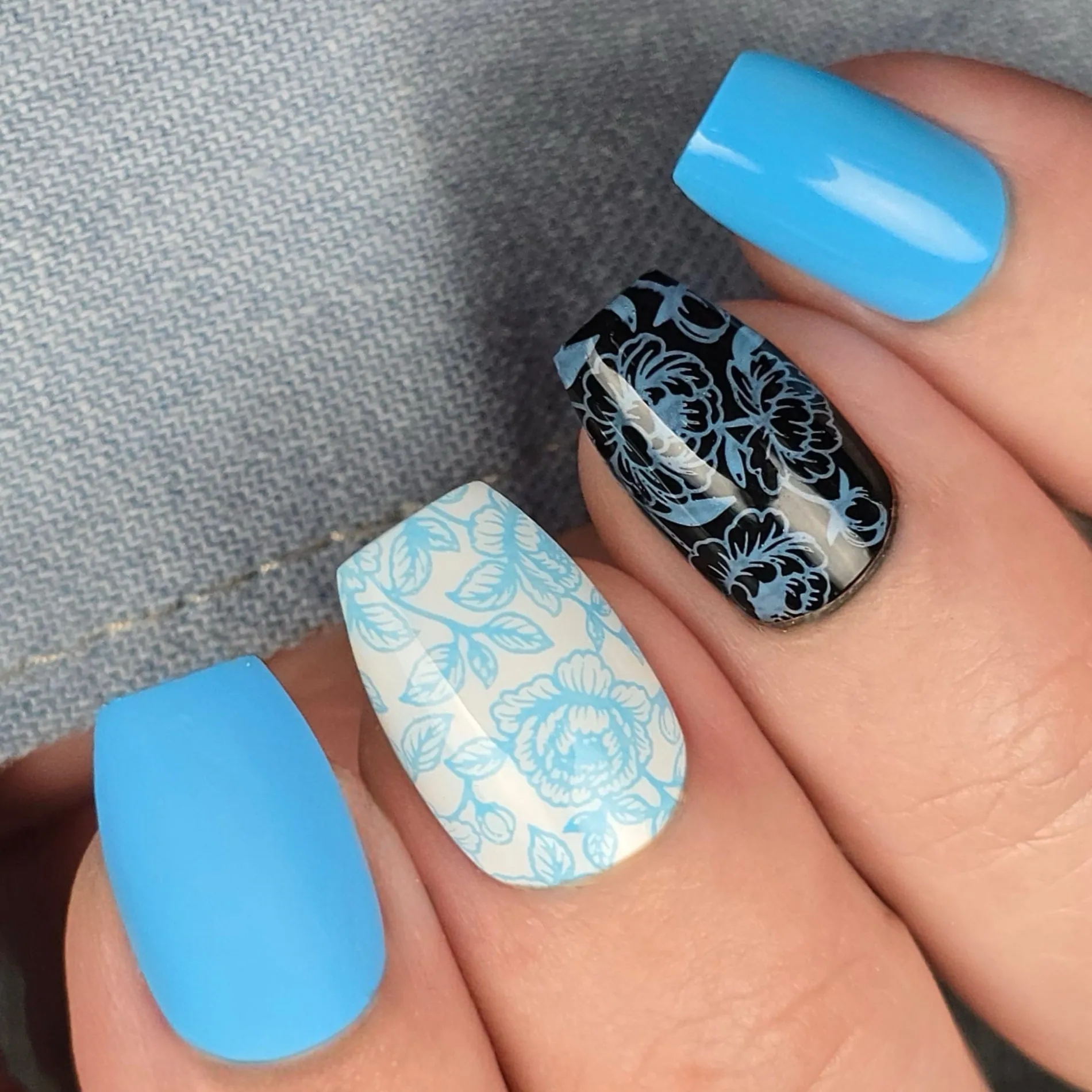 Cloudsong (B572) - Sky Blue Pearl Creme Stamping Polish