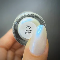 Cloudy (B511) - Pearl White Stamping Polish