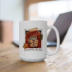 Coffee and Chill Ceramic Coffee Mug 15oz