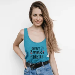 Coffee-Mani-Hustle - Jersey Tank Top