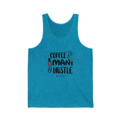 Coffee-Mani-Hustle - Jersey Tank Top