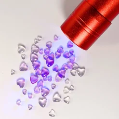 Color-changing heart studs