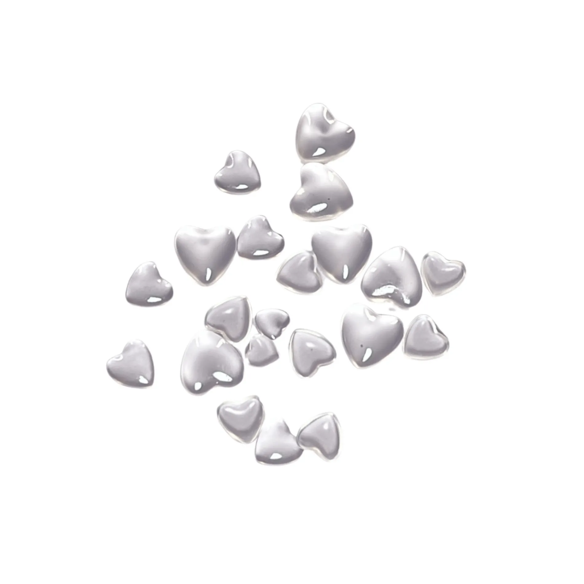 Color-changing heart studs