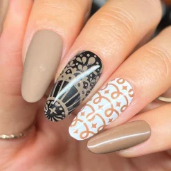 Cookie Crumbs (B538) - Cream Brown Stamping Polish