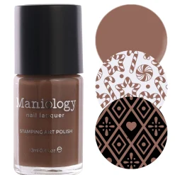Cookie Crumbs (B538) - Cream Brown Stamping Polish