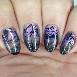 Cosmos (B433) - Pearl Navy Blue Stamping Polish