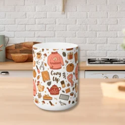Cozy Fall Favorites Ceramic Coffee Mug 15oz
