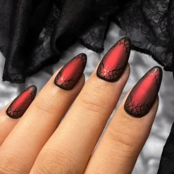 Darkest Night: Evil Eye (B308) Metallic Scarlet Red Stamping Polish