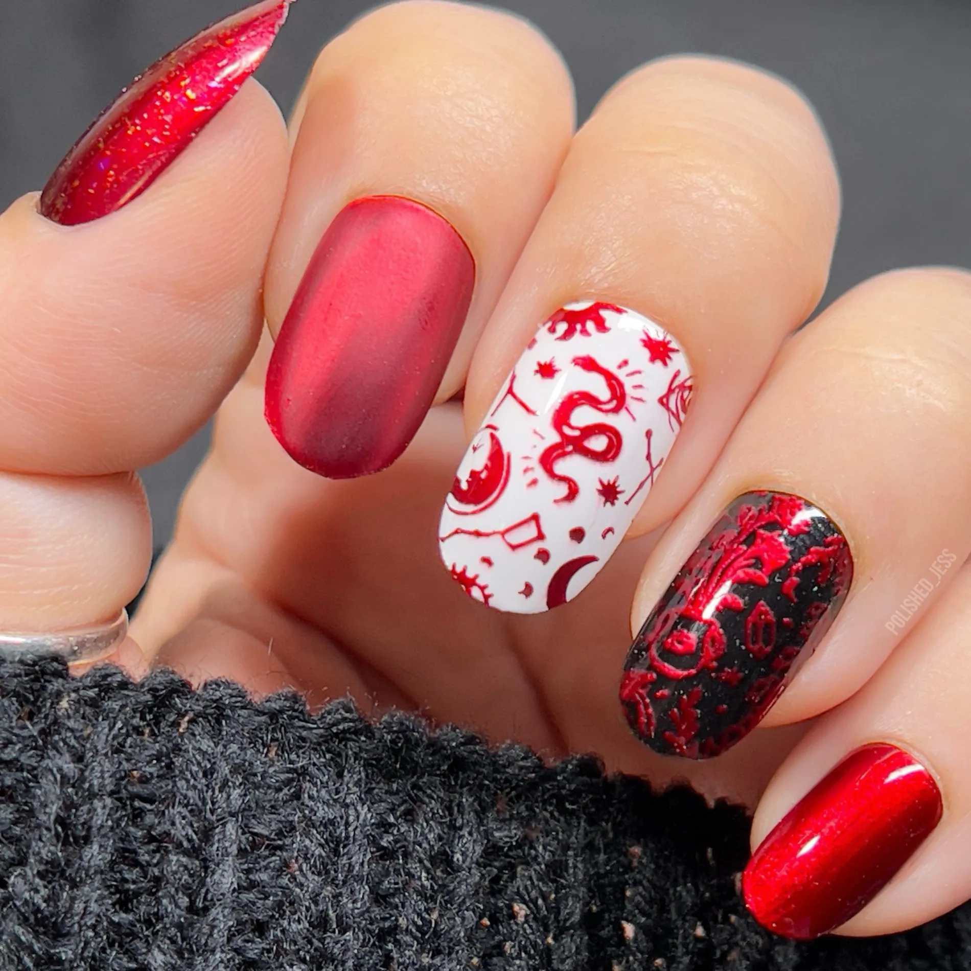 Darkest Night: 3-Piece Metallic Stamping Art Polish Set