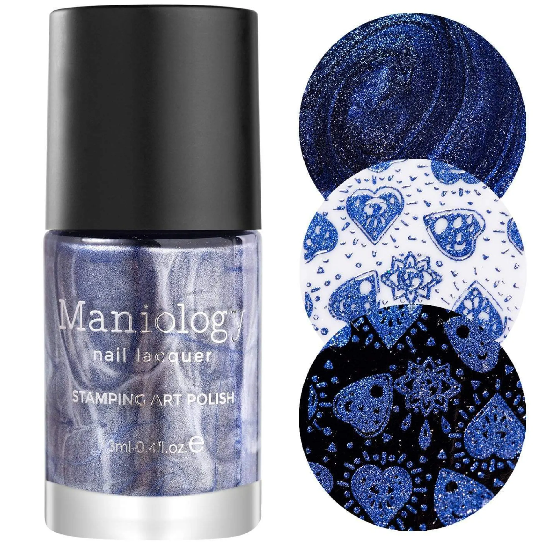 Darkest Night: 3-Piece Metallic Stamping Art Polish Set