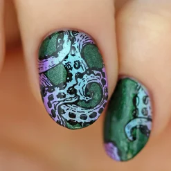 Darkest Night: Poison (B309) - Metallic Emerald Green Stamping Polish