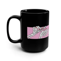 Dead But Nailed It Ceramic Coffee Black Mug 15oz