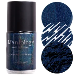 Deep Space (B505) - Holographic Navy Blue Stamping Polish