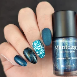 Deep Space (B505) - Holographic Navy Blue Stamping Polish