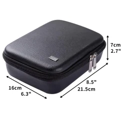 Deluxe Stamping Plates and Polish Holder Case - Jet Black