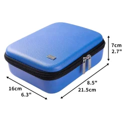 Deluxe Stamping Plates and Polish Holder Case - Cobalt Blue