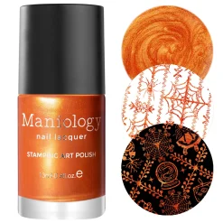 Doom (B405) - Metallic Orange Stamping Polish