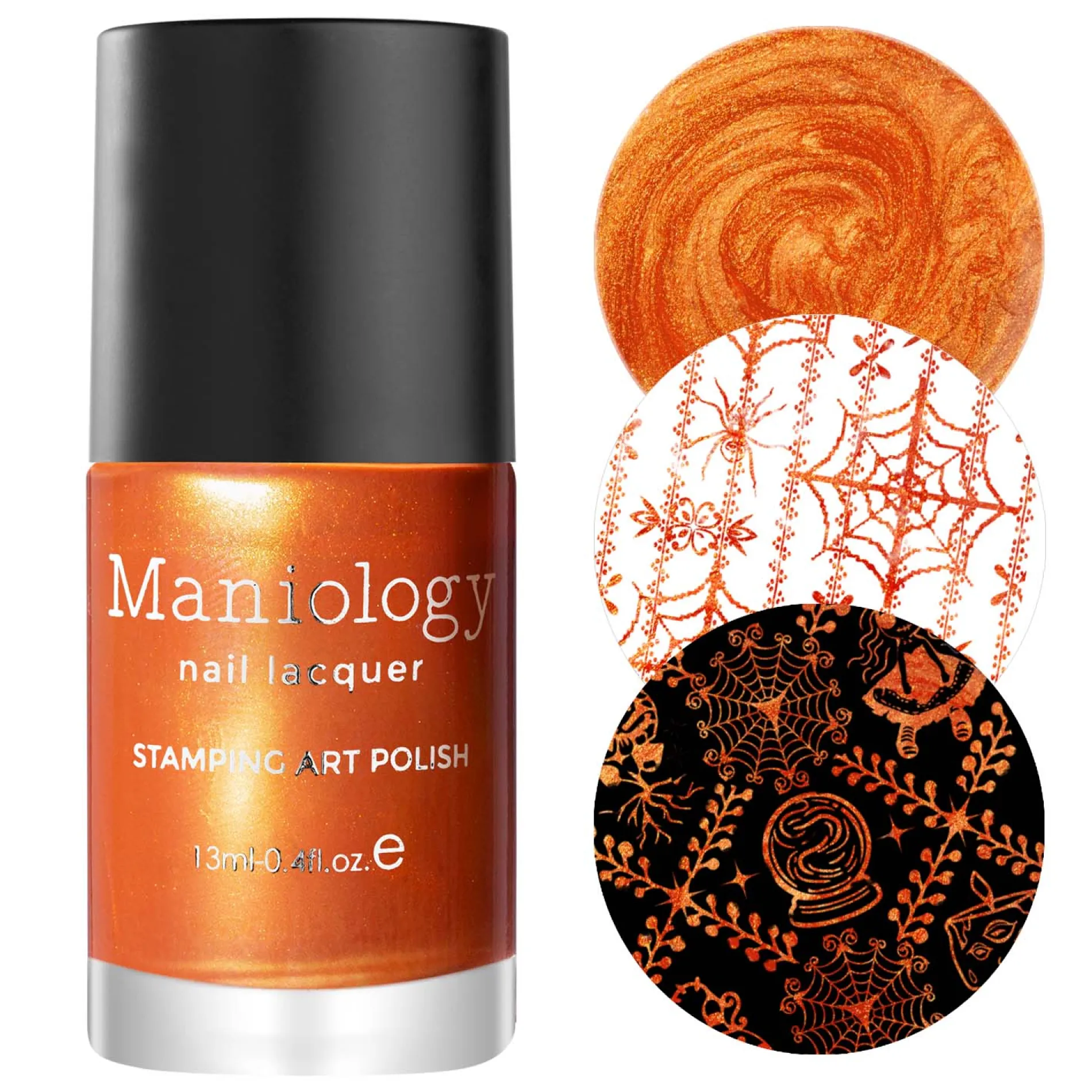 Doom (B405) - Metallic Orange Stamping Polish
