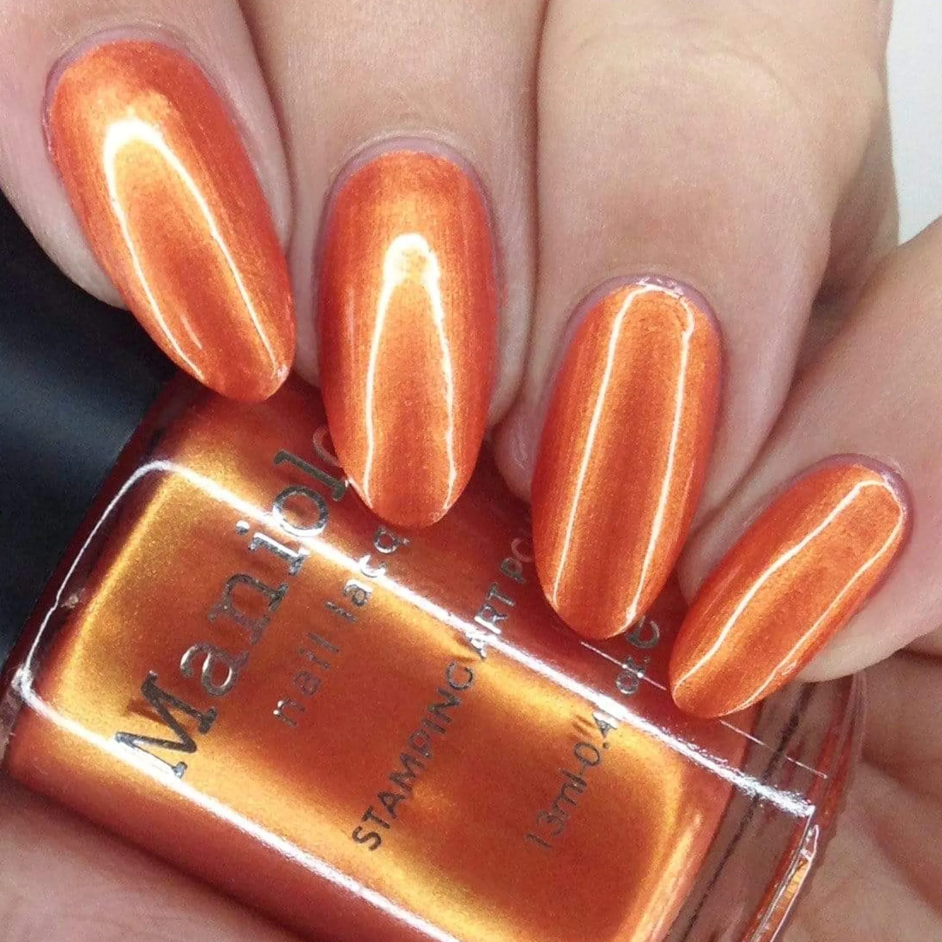 Doom (B405) - Metallic Orange Stamping Polish