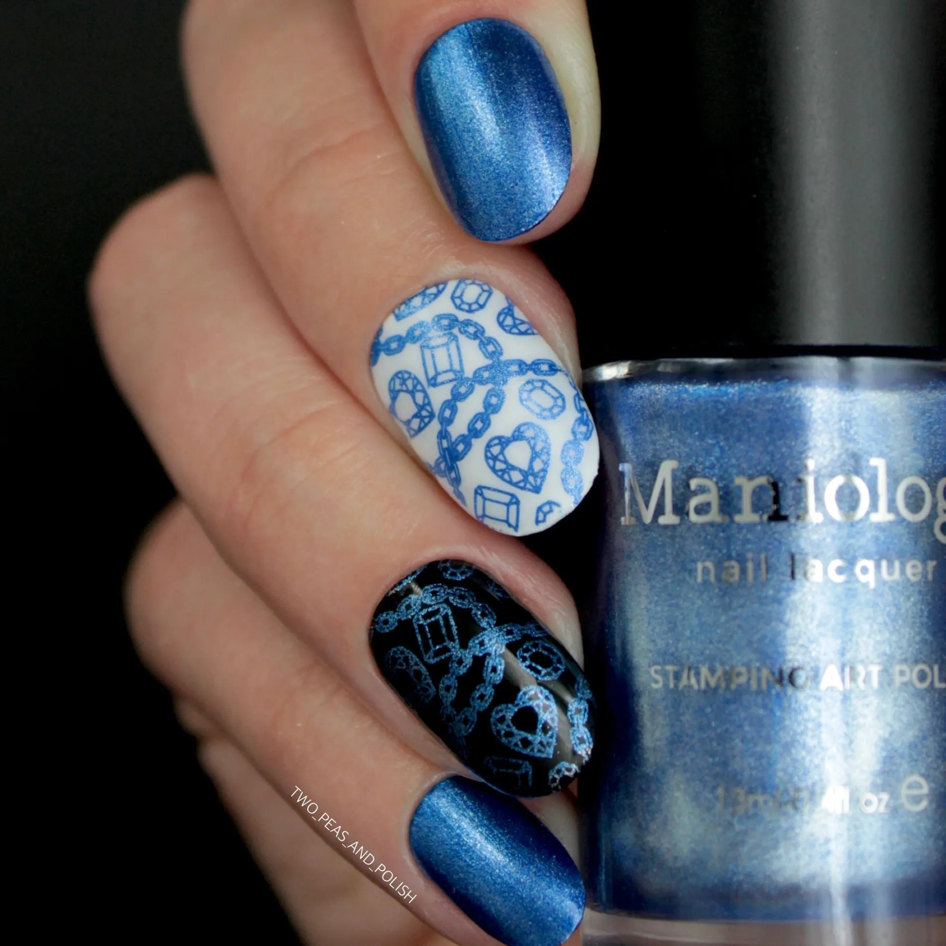 Double Bubble (B334) - Royal Blue Metallic Stamping Polish